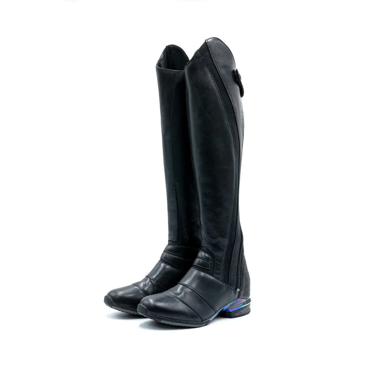 Ariat Vortex Biker High Boots Leather Black Colour For Women