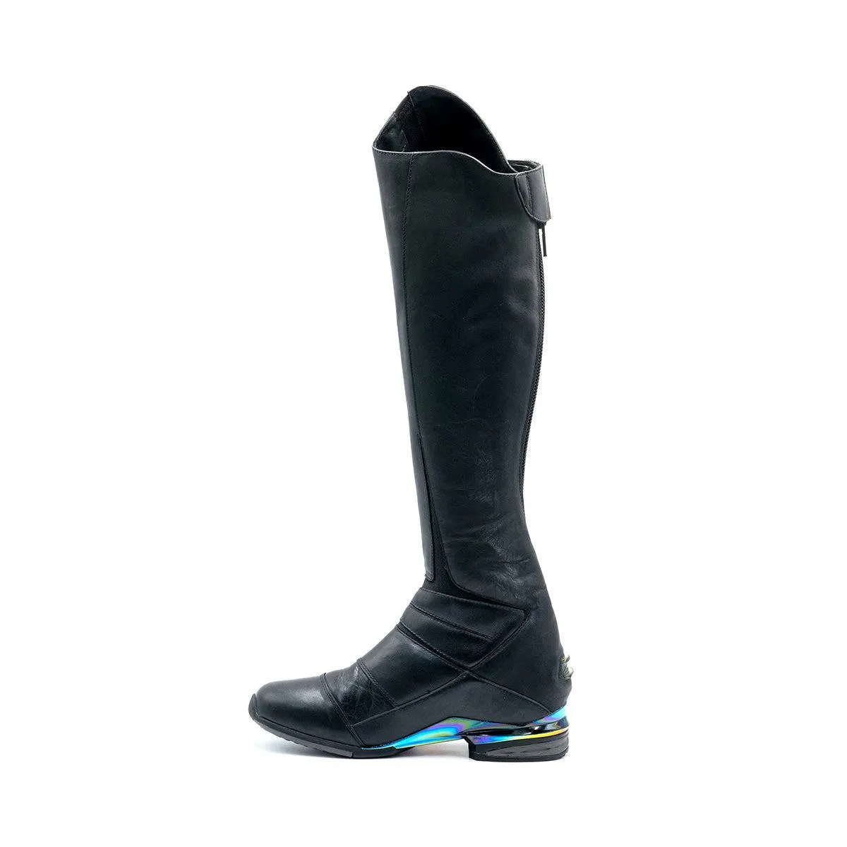 Ariat Vortex Biker High Boots Leather Black Colour For Women