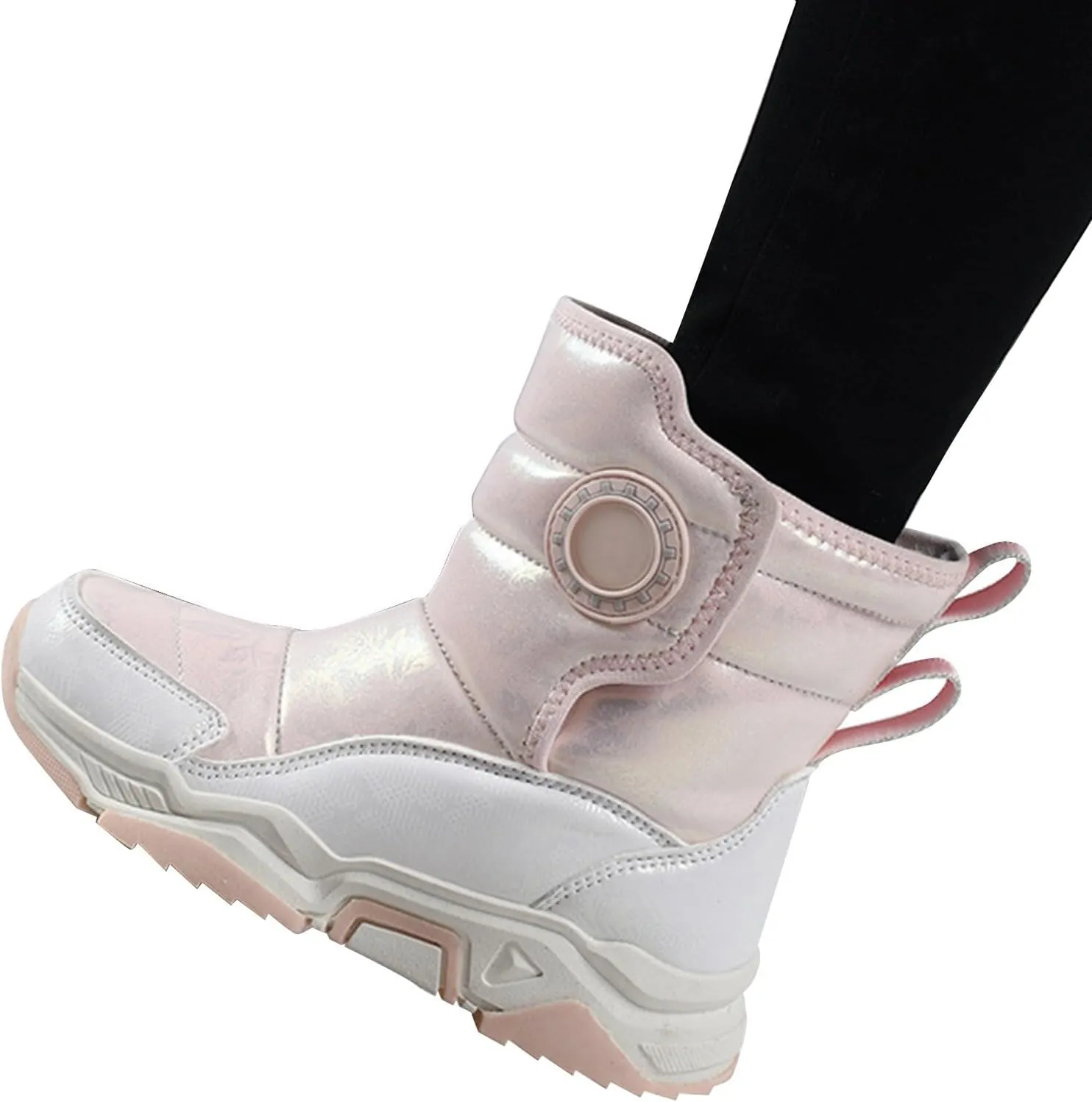 Baby Boys Girls Snow Booties Winter Thick aterproof Shoes Kids Outdoor Warm Ski Comfy Boots Fashion Non Slip Chunky