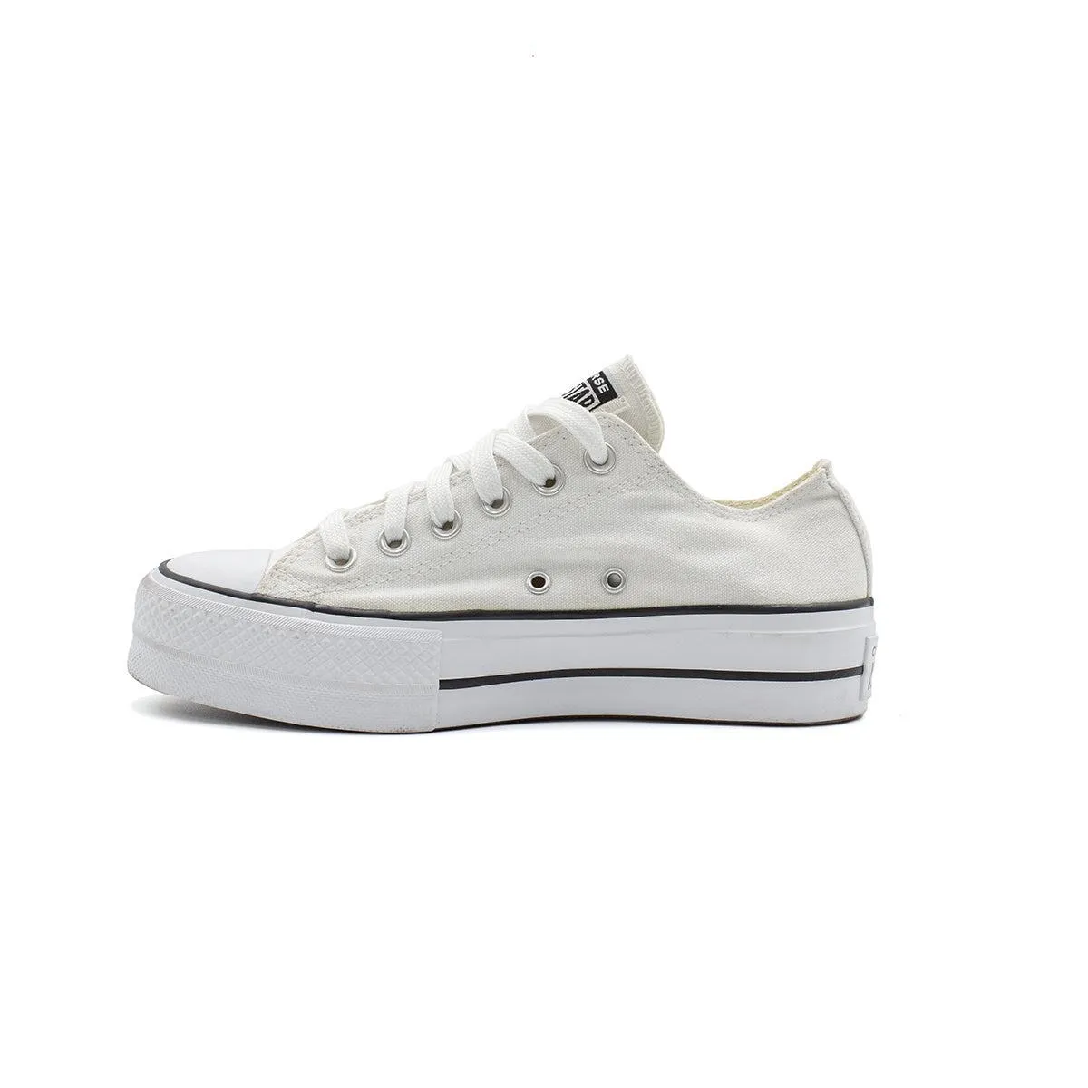 Converse Chuck Taylor Allstar Lift Ox Low-Top Sneakers Canvas White Colour For Women