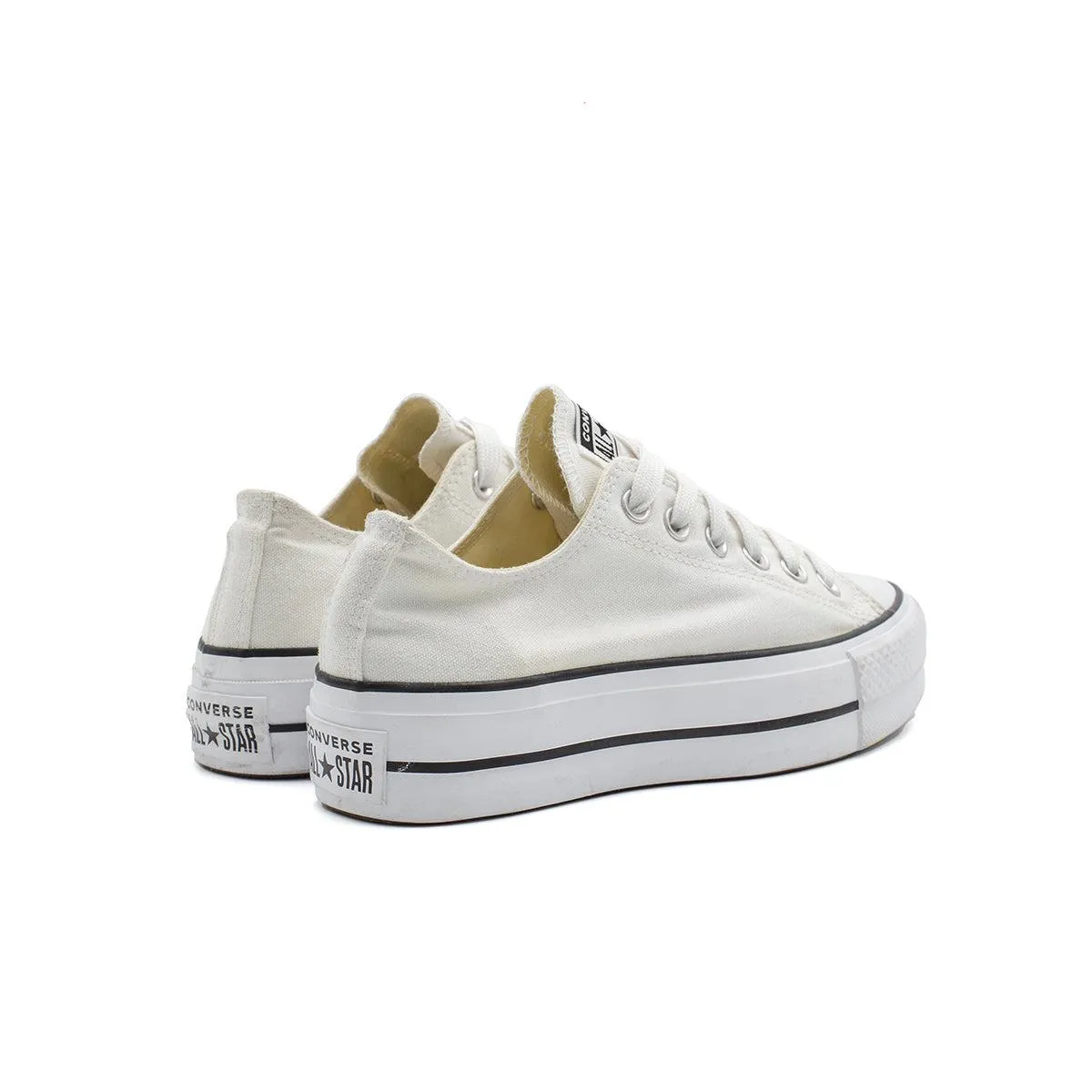 Converse Chuck Taylor Allstar Lift Ox Low-Top Sneakers Canvas White Colour For Women