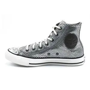Converse Chuck Taylor High-Top Sneakers Leather Silver Colour For Women