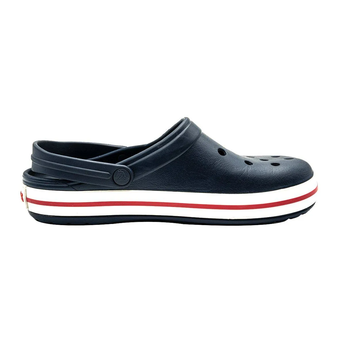 Crocs Navy Sandals Clogs Rubber Blue Colour For Women