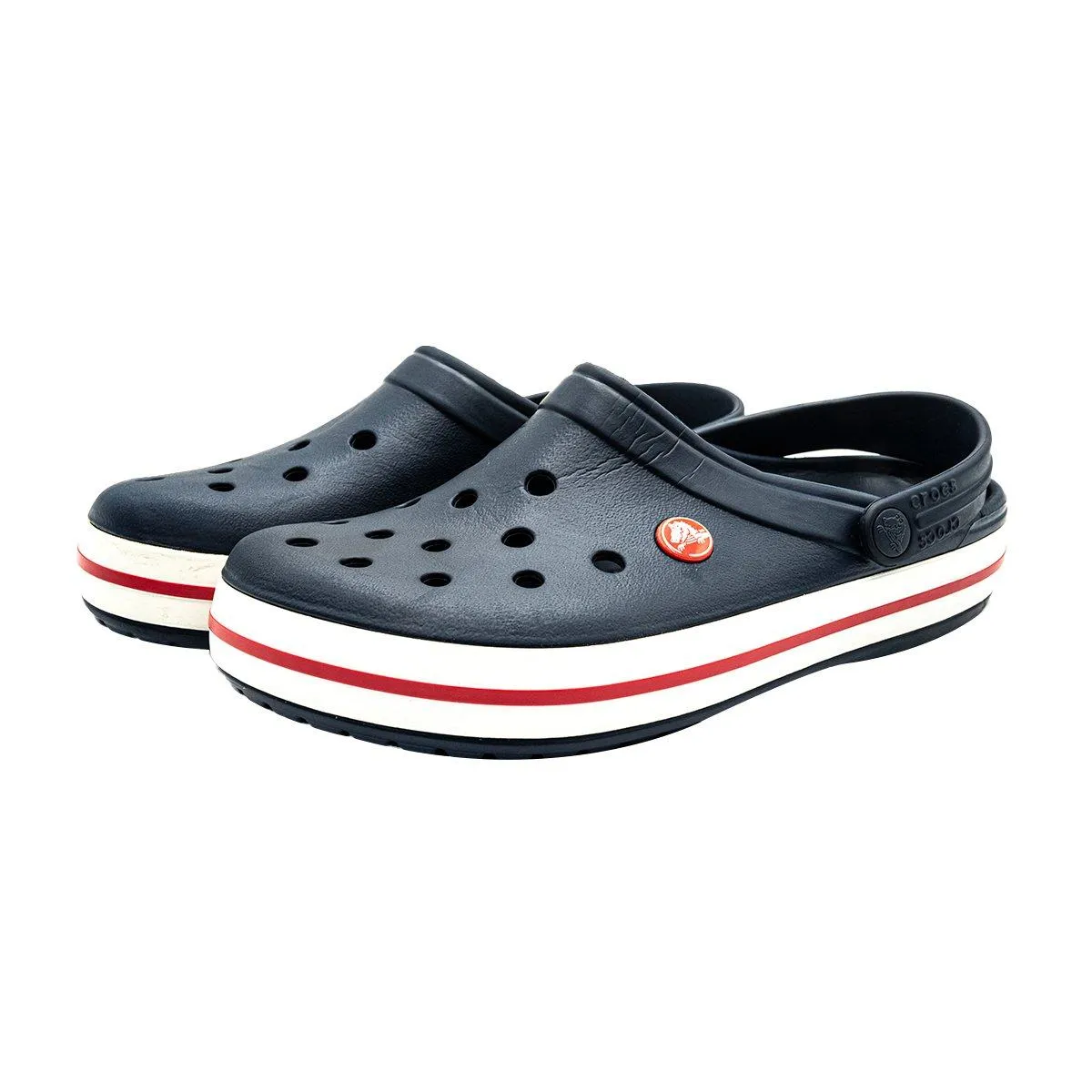 Crocs Navy Sandals Clogs Rubber Blue Colour For Women