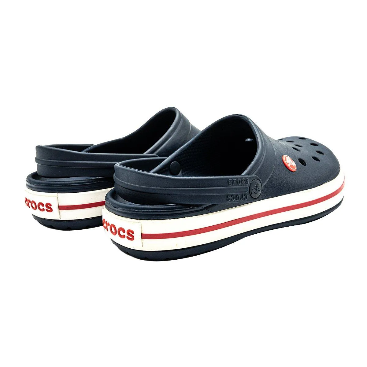 Crocs Navy Sandals Clogs Rubber Blue Colour For Women