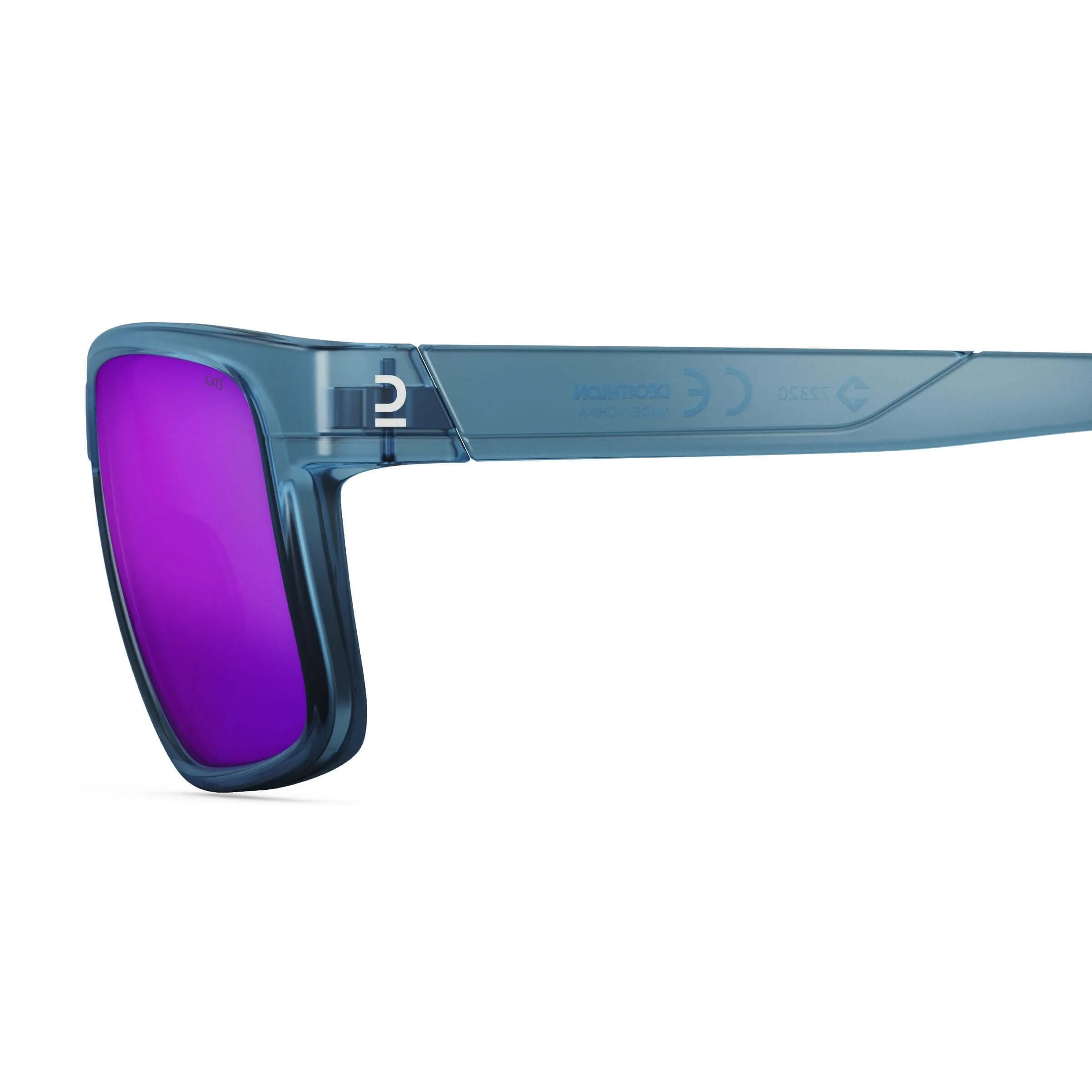 Hiking sunglasses Quechua MH530, category 3, gray-blue