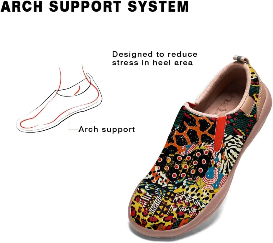 Kid's Slip-on Loafers Boys Girls Walking Shoes Fashion Casual Microfiber Leather Sneakers Patchwork Floral Plants Painted Travel Shoes