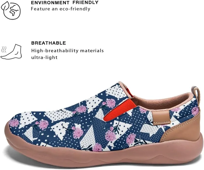 Kid's Slip-on Loafers Boys Girls Walking Shoes Fashion Casual Microfiber Leather Sneakers Patchwork Floral Plants Painted Travel Shoes