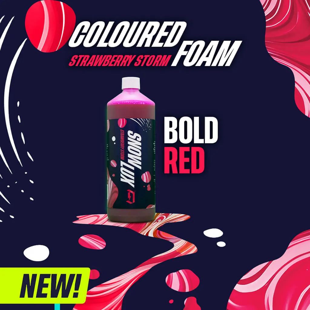 Snow Lux - Strawberry Storm - Coloured Snow Foam - 1 Litre