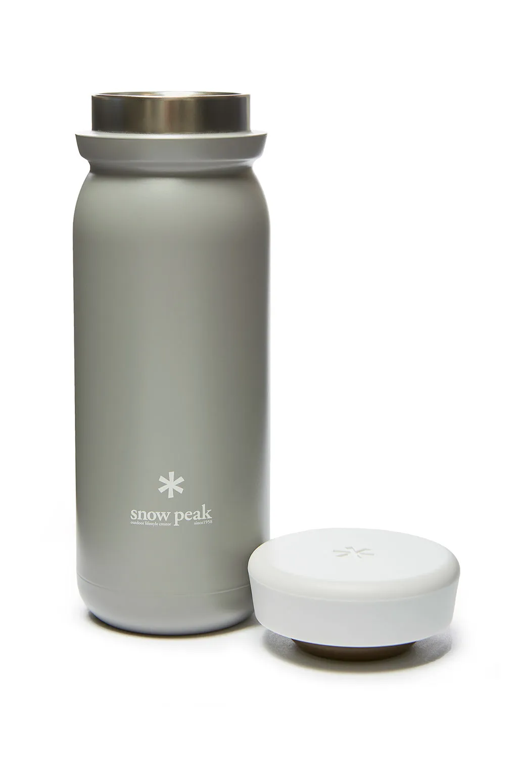 Snow Peak Stainless Steel Vacuum Bottle - Ash