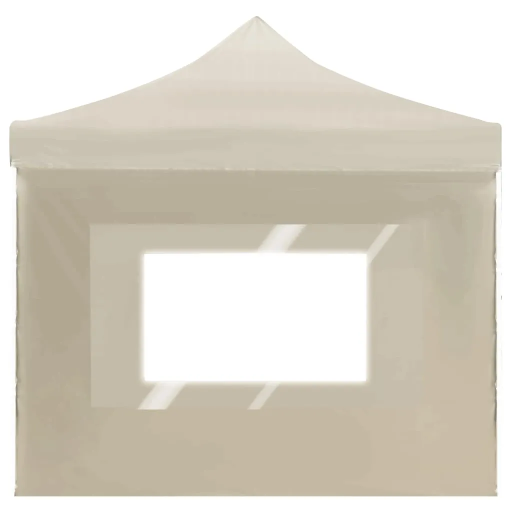 vidaXL Professional Folding Party Tent with Walls Aluminium 6x3 m Cream