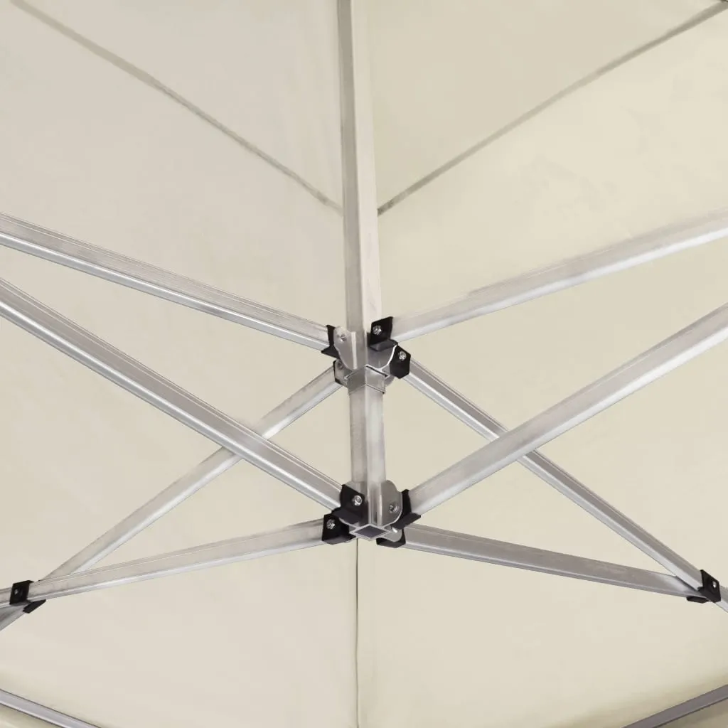 vidaXL Professional Folding Party Tent with Walls Aluminium 6x3 m Cream