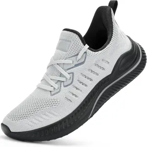 Wide Walking Shoes for Men Slip On Mens Running Shoes Tennis Shoes Lightweight Breathable Walking Sneakers Workout Gym Wide Sneakers