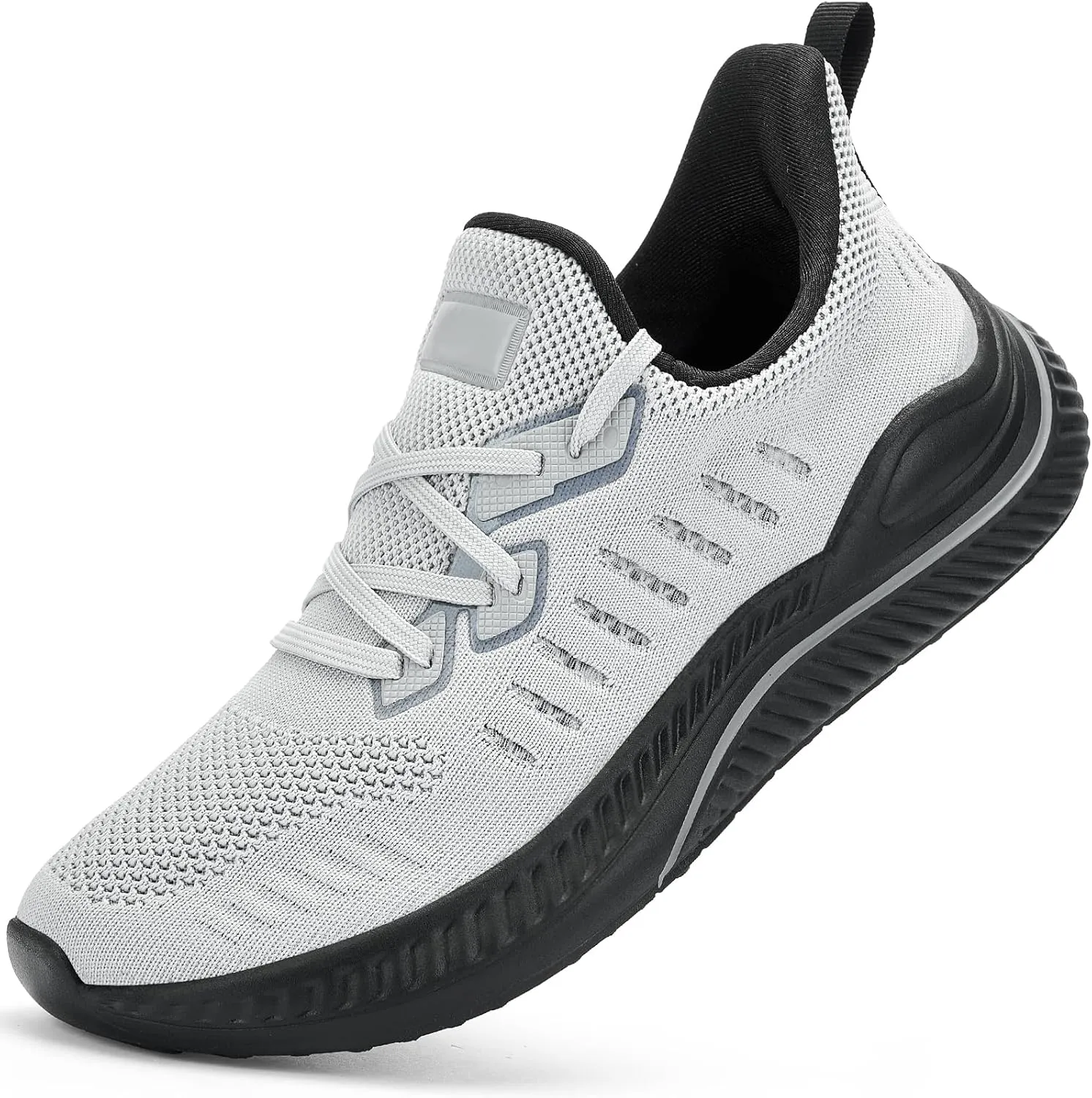 Wide Walking Shoes for Men Slip On Mens Running Shoes Tennis Shoes Lightweight Breathable Walking Sneakers Workout Gym Wide Sneakers