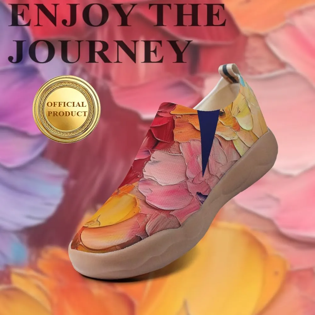 Women's Art Travel Shoes Slip-on Loafers Comfortable, Light and Fashionable Sneakers