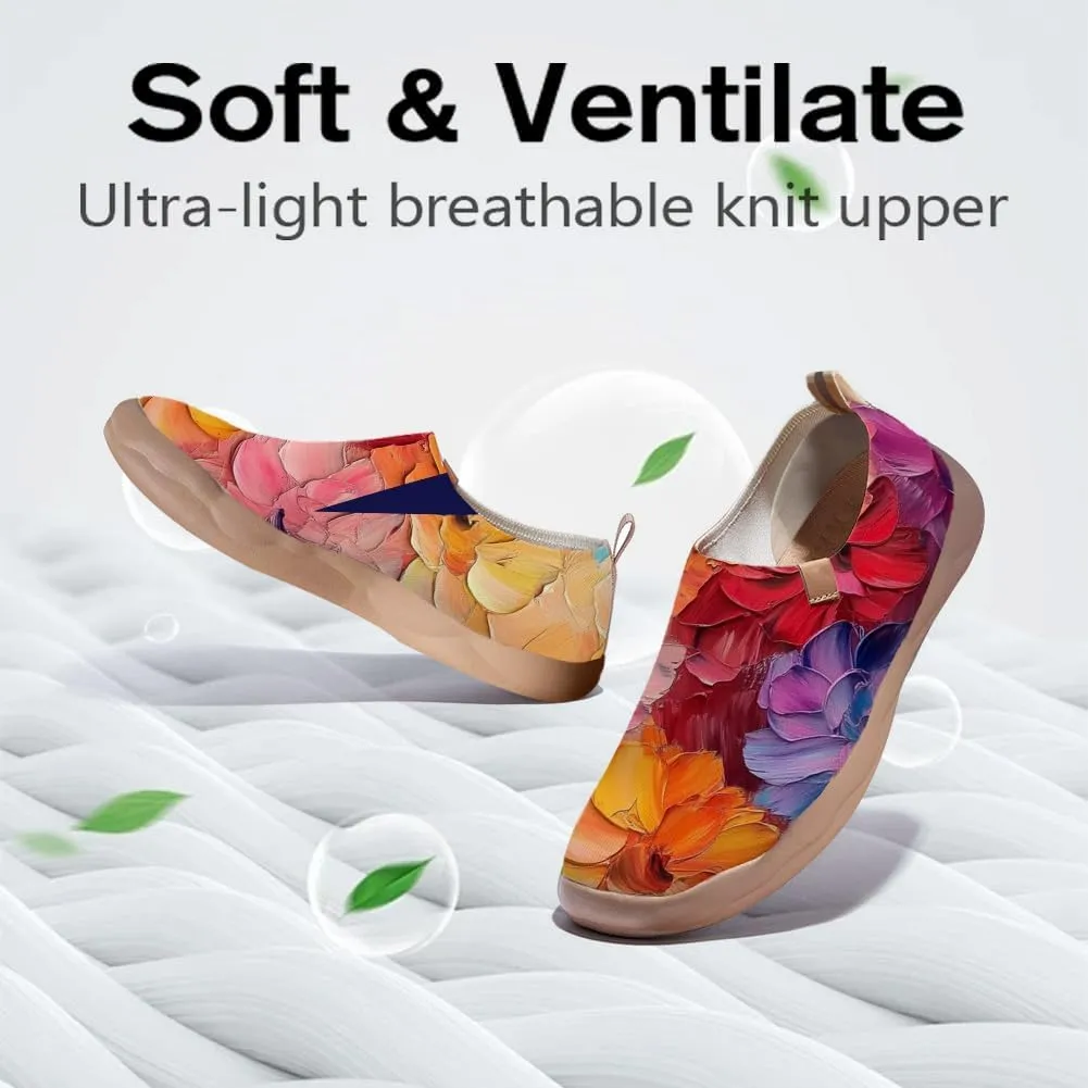 Women's Art Travel Shoes Slip-on Loafers Comfortable, Light and Fashionable Sneakers