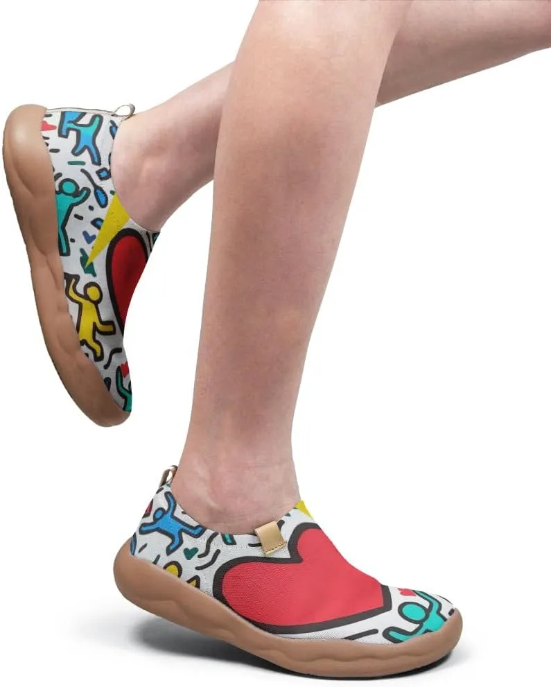 Women's Art Travel Shoes Slip-on Loafers Comfortable, Light and Fashionable Sneakers
