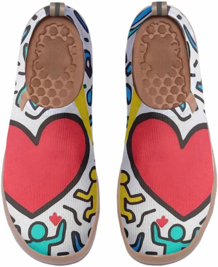 Women's Art Travel Shoes Slip-on Loafers Comfortable, Light and Fashionable Sneakers